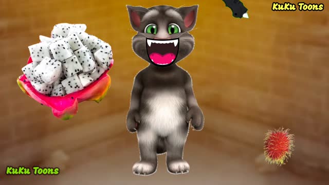 Funny Talking Tom Eating Unique Fruit Funny Video
