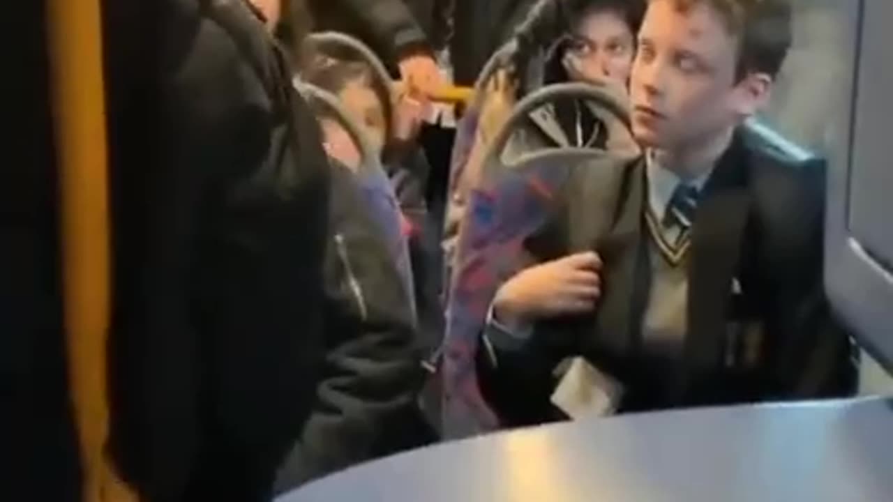 12 year old White boy gets attacked in what appears to be London.