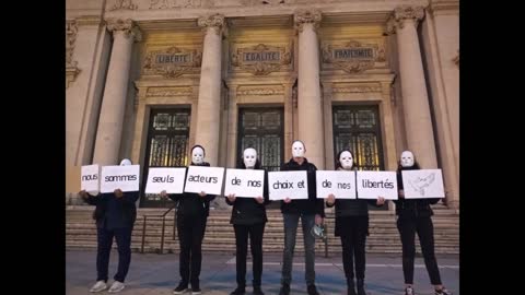 Les Masques Blancs Toulon Action Pancartes 27 novembre