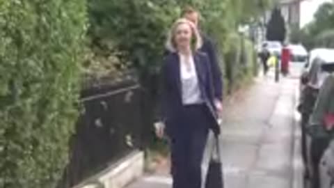 Liz Truss seen for first time since TalkTV incident.