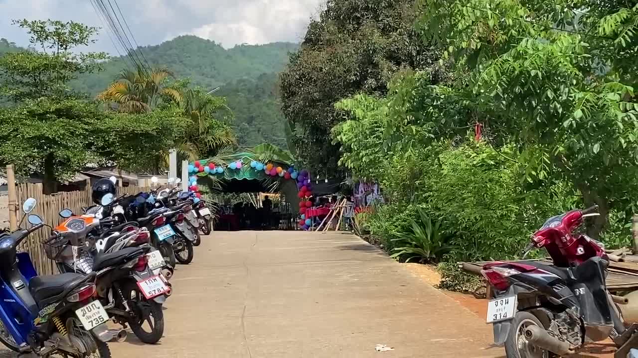 Chiang Rai province married party akkha hill tribe