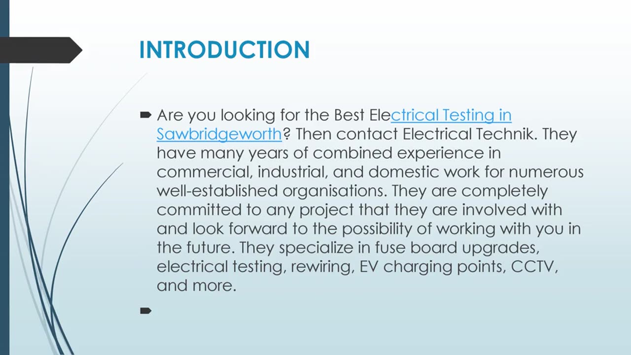 Get The Best Electrical Testing in Sawbridgeworth.