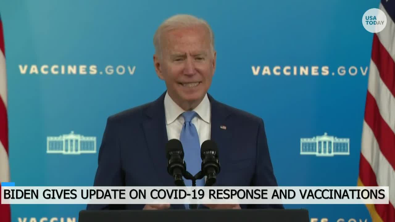 President Biden gives updates on the COVID-19 response and vaccinations| USA TODAY