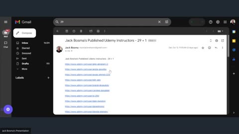 Jack Bosma's Published Udemy Instructors - 29 + 1