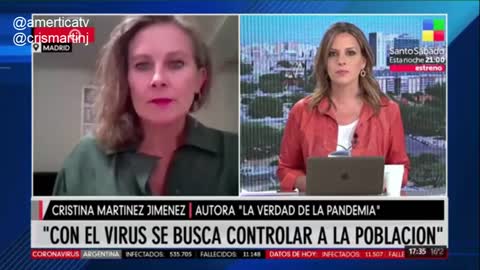Manipulación en el número de fallecidos. Extracto de entrevista en América TV Argentina.
