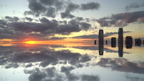 Beautiful Time Lapse Video Of A Sunset In New York