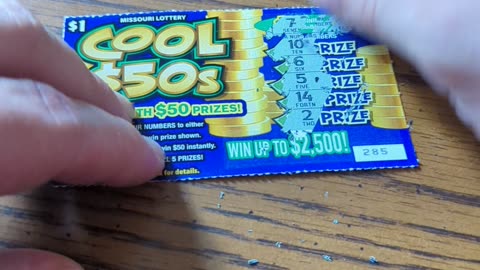 Will I win big . MO Lottery cool 50's