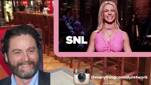 Zach Galifianakis talks about getting fired from SNL after 2 weeks and Britney Spears hosting