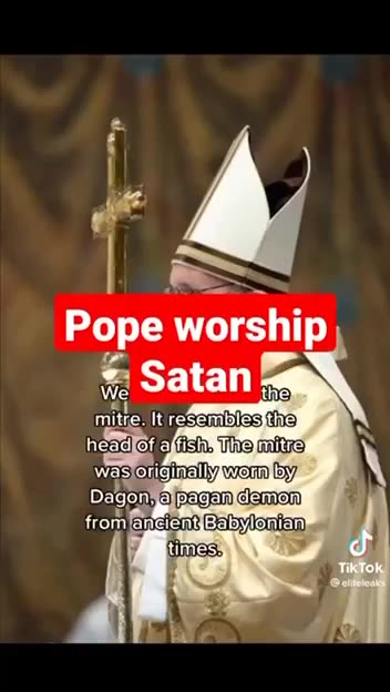 Pope warships SATAN