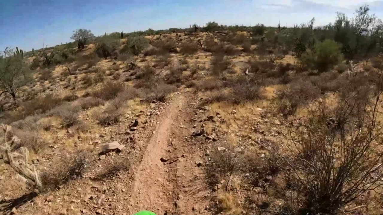 Arizona singletrack on a KLX300r