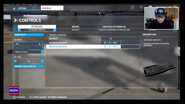 MSFS 2020 KEYBOARD SHORTCUT TO INCREASE OR DECREASE THE SIM RATE