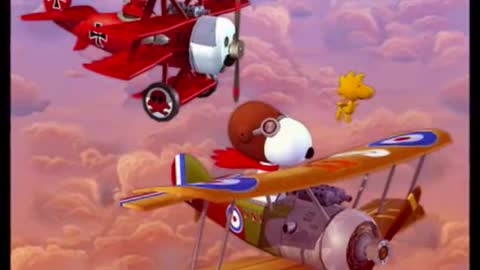 Spoopy vs the Red Baron