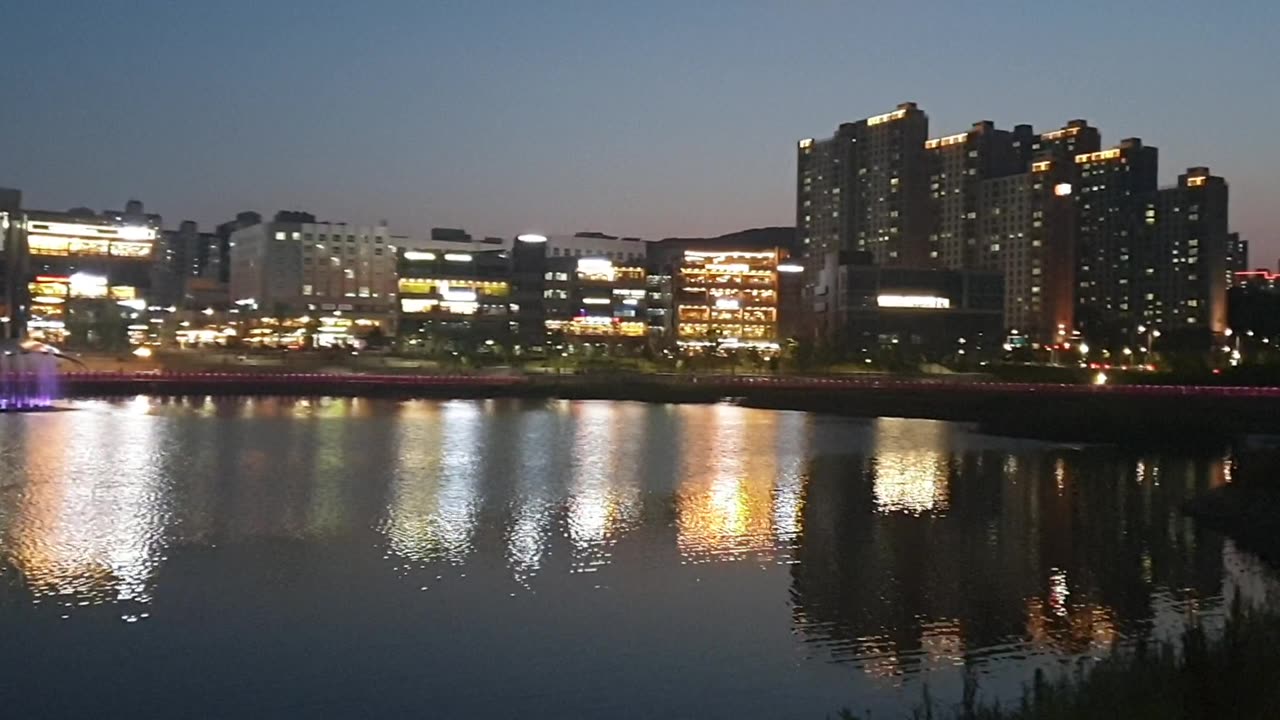 Eungye Lake Park Republic of Korea fancy fountain is water