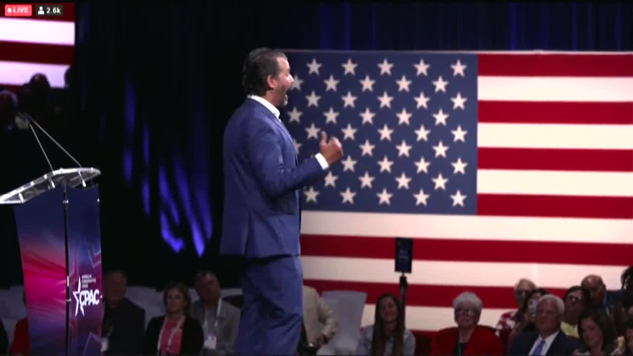 Donald Trump Jr. gives passionate speech at CPAC1