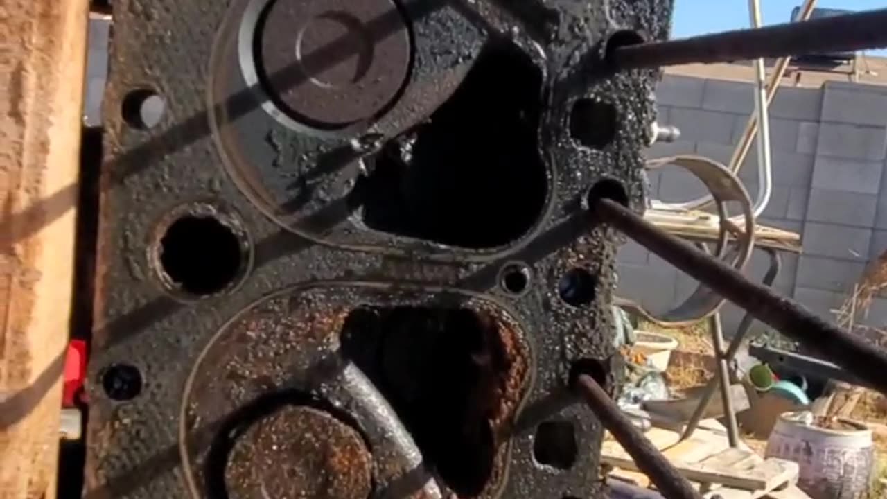 071724 54 Chevy 235 Head removal PART 2