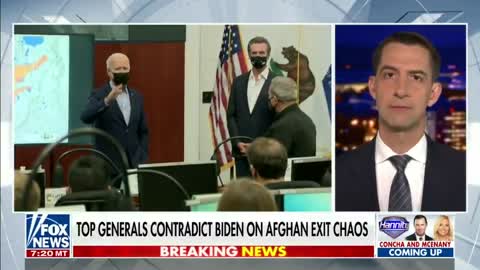 Sen. Cotton SLAMS Biden For Lying About Afghanistan