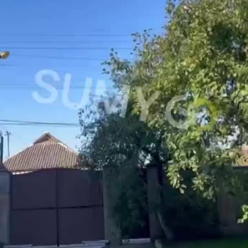 Geran-2 Drone Flying Low Over Sumy Before Impact