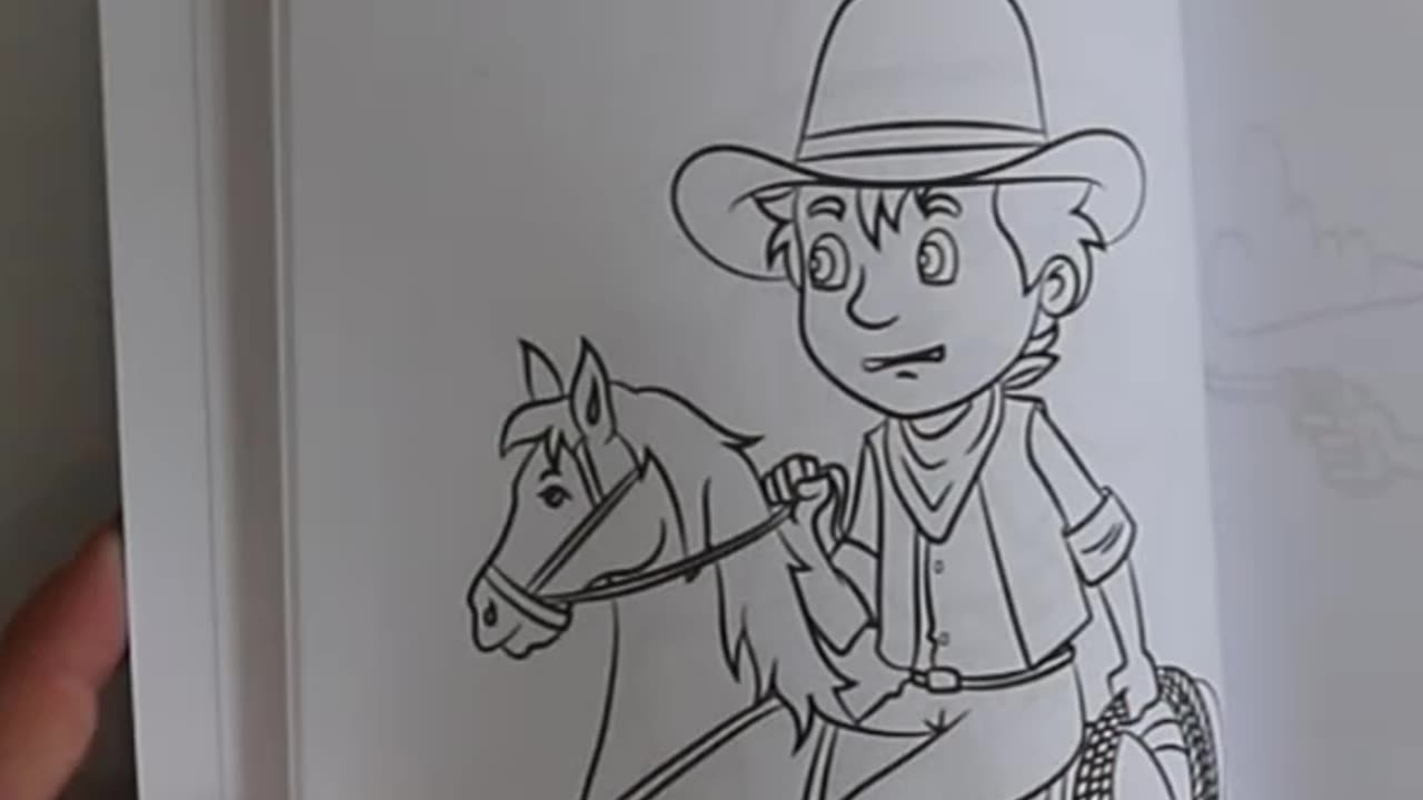 Cowboy and Cowgirl Coloring Pages