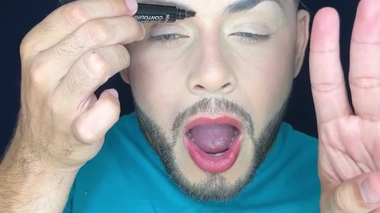 Baby look standard eye brow making