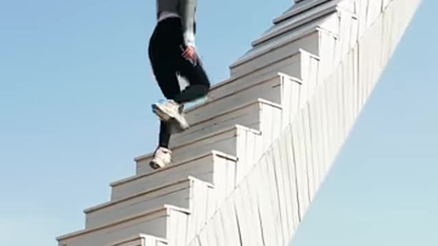 Would you dare to climb these stairs❔🤯
