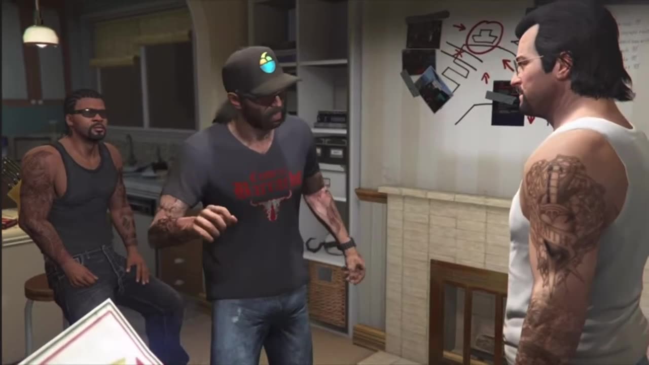 GTA V - Trevor Phillips Getting A Leg Massage From Floyd Before Their Crazy Mission