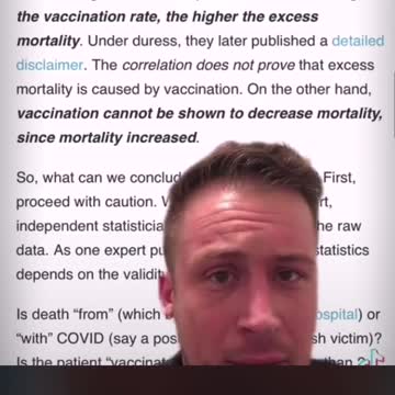 The higher the vaccination rate the higher the mortality watch