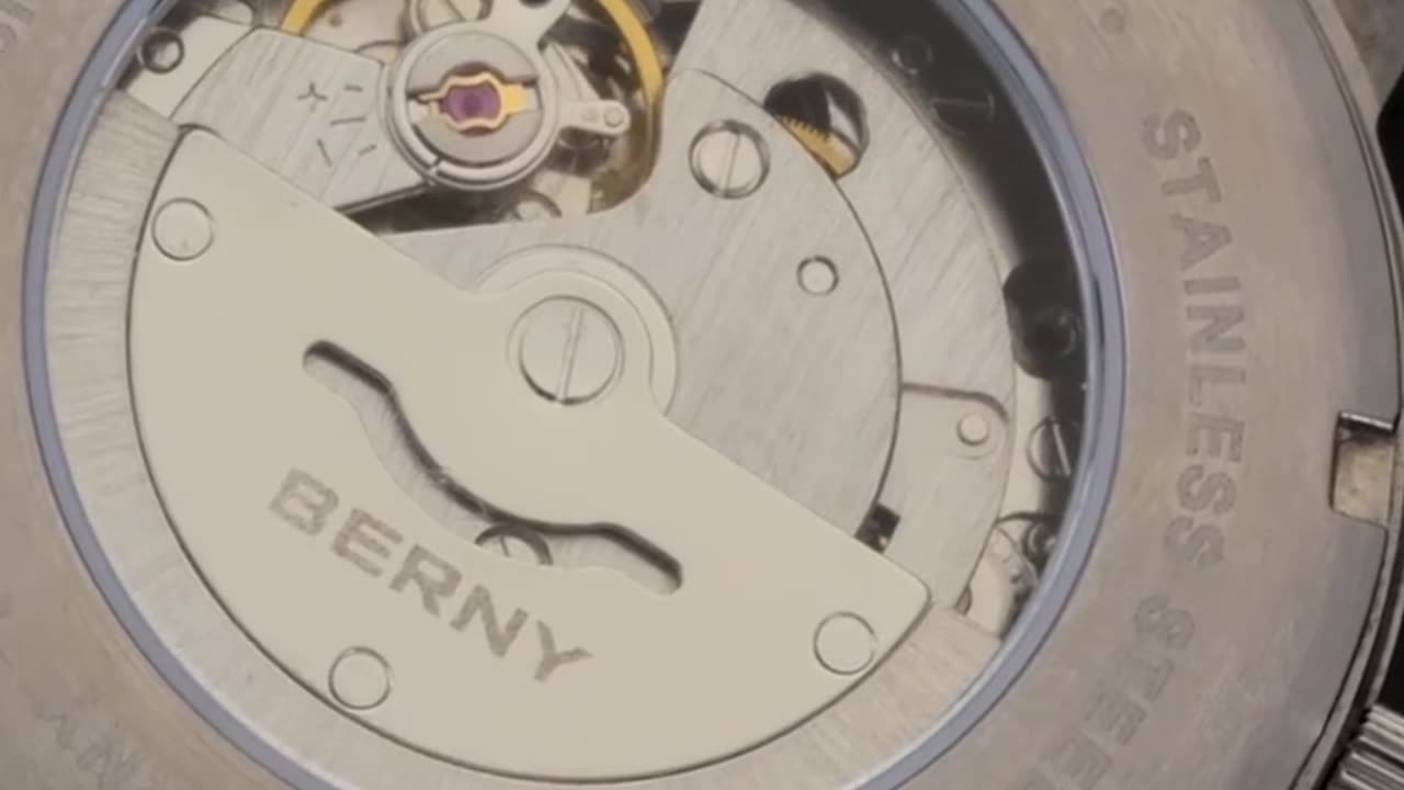 BERNY Watch for Men Mechanical Automatic Watches Seagull Luxury Brand Male Clock Wat