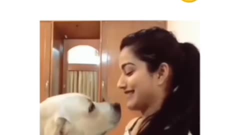 Girls with dog 😂😂