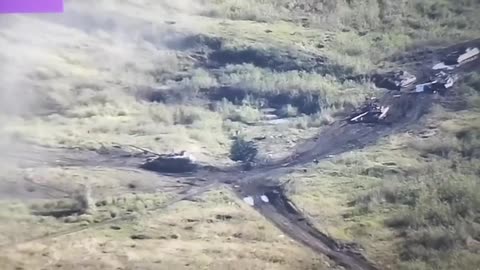 Several Russian Tanks Destroyed Near Andreevka