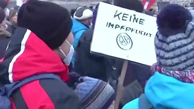 Austria continues to protest today for Freedom