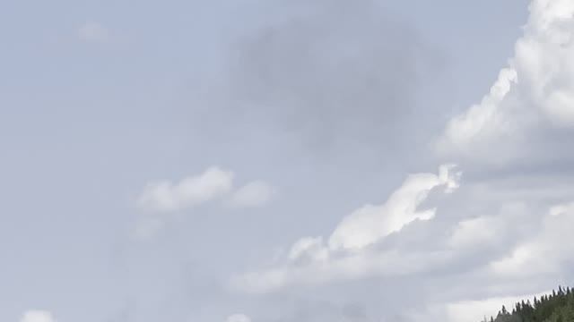 Another Old Faithful Geyser Eruption at Yellowstone