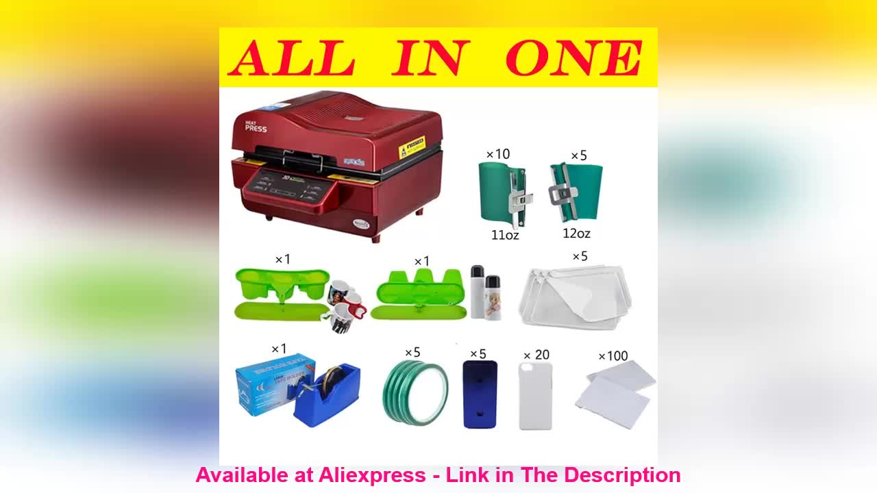 ❄️ ST-3042 3D Sublimation Heat Press Printer 3D Vacuum Heat Press Machine for Cases Mugs Plates