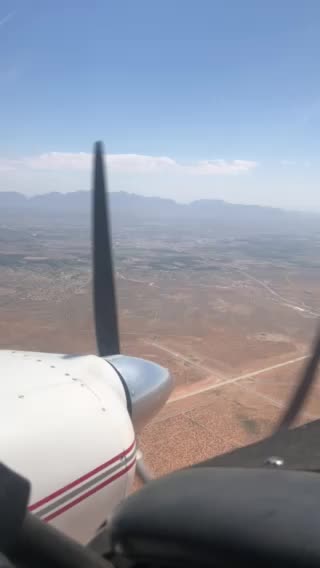 Flying with only one engine running.