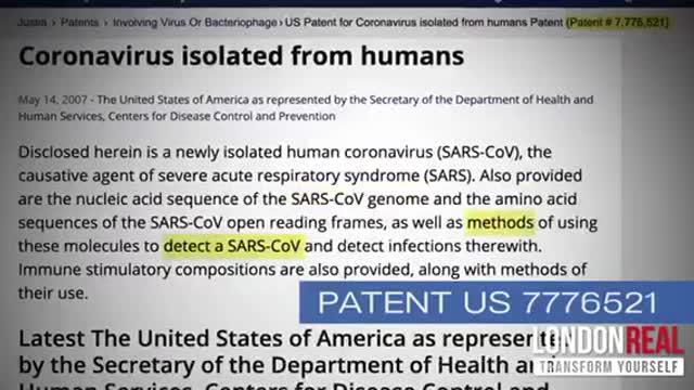 National Intelligence Analyst Exposes CDC Patents