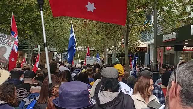 Sack Them All - freedom rally Perth 14 May 2022