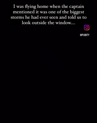 Hurricane Milton as seen from inside a plane