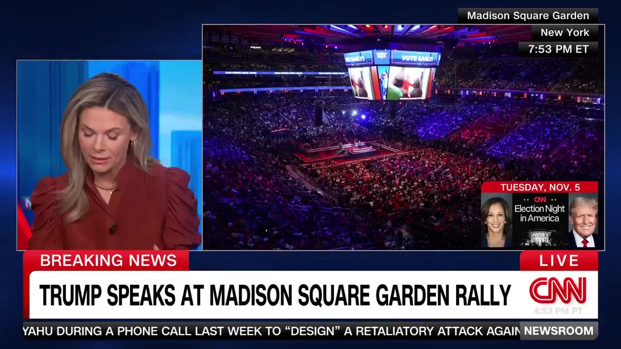 CNN interrupts its broadcast of Trump's rally in Madison Square Garden: We hear dozens of lies now