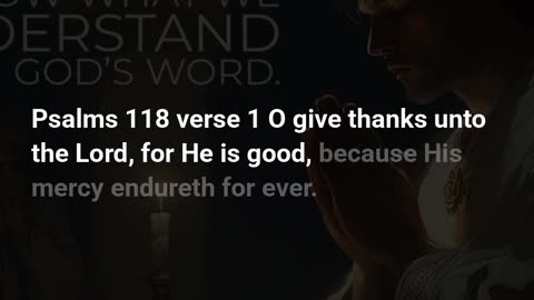 Psalms 118:1
