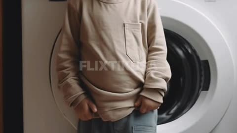dad put son in the washing machine - child passed away