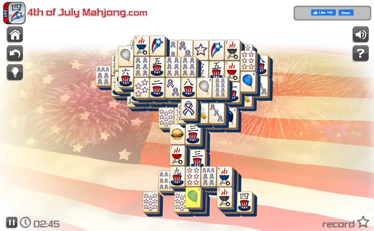 4th of July Mahjong game