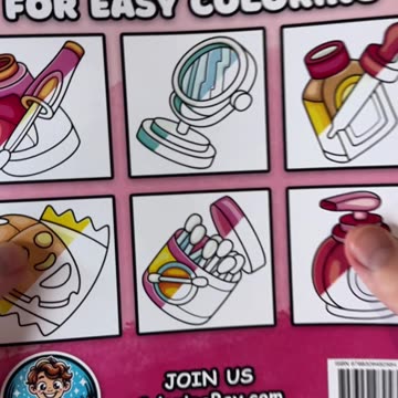 💋✨ Join me as I bring this dazzling lip gloss to life from my “Cosmetic Vibes” coloring book! 🎨✨