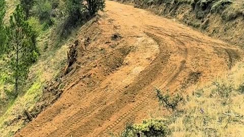 Opening a mountain road