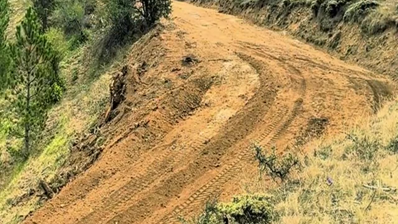 Opening a mountain road