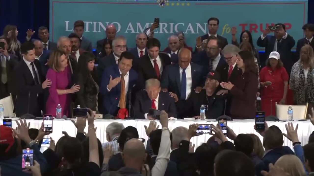 Cuban Americans and other Latino people pray over DJT as next commander and chief