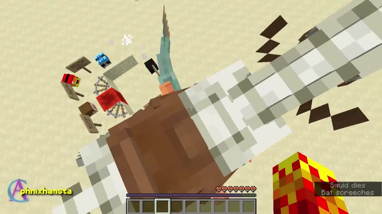 Flying Shooting Horse Fish in Minecraft 1.12