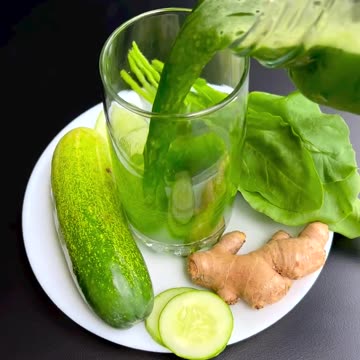"Green Powerhouse: Boosting Immunity with Spinach Cucumber Elixir!"
