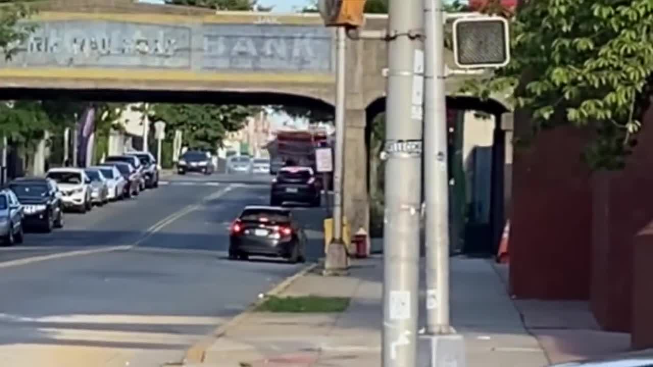 Two speeding fire trucks slam into one another