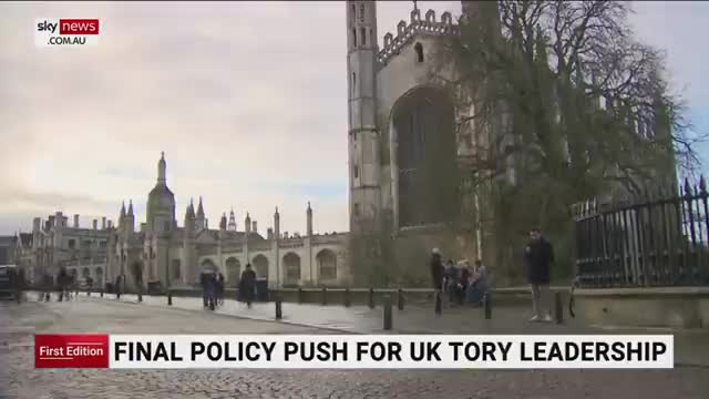 Final policy push for UK Tory leadership