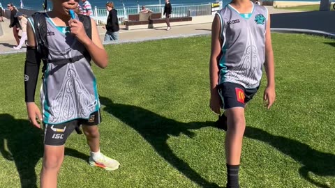 The cubs on their first 10km run
