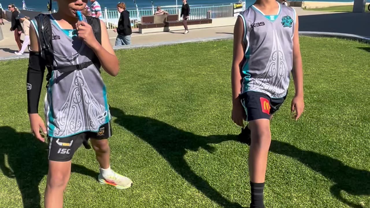The cubs on their first 10km run